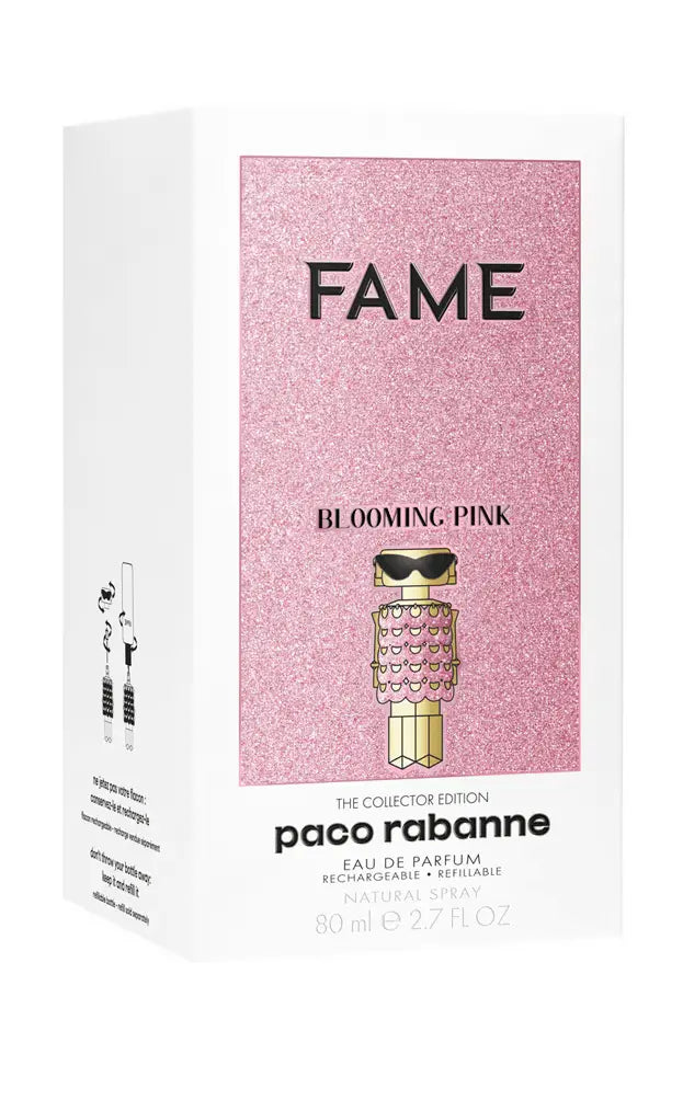 Fame Blooming Pink by Paco Rabanne original 2.7oz Eau de Parfum box