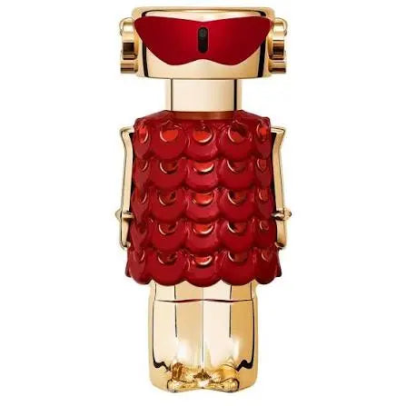 Close-up of Fame In Love Elixir by Paco Rabanne Parfum bottle