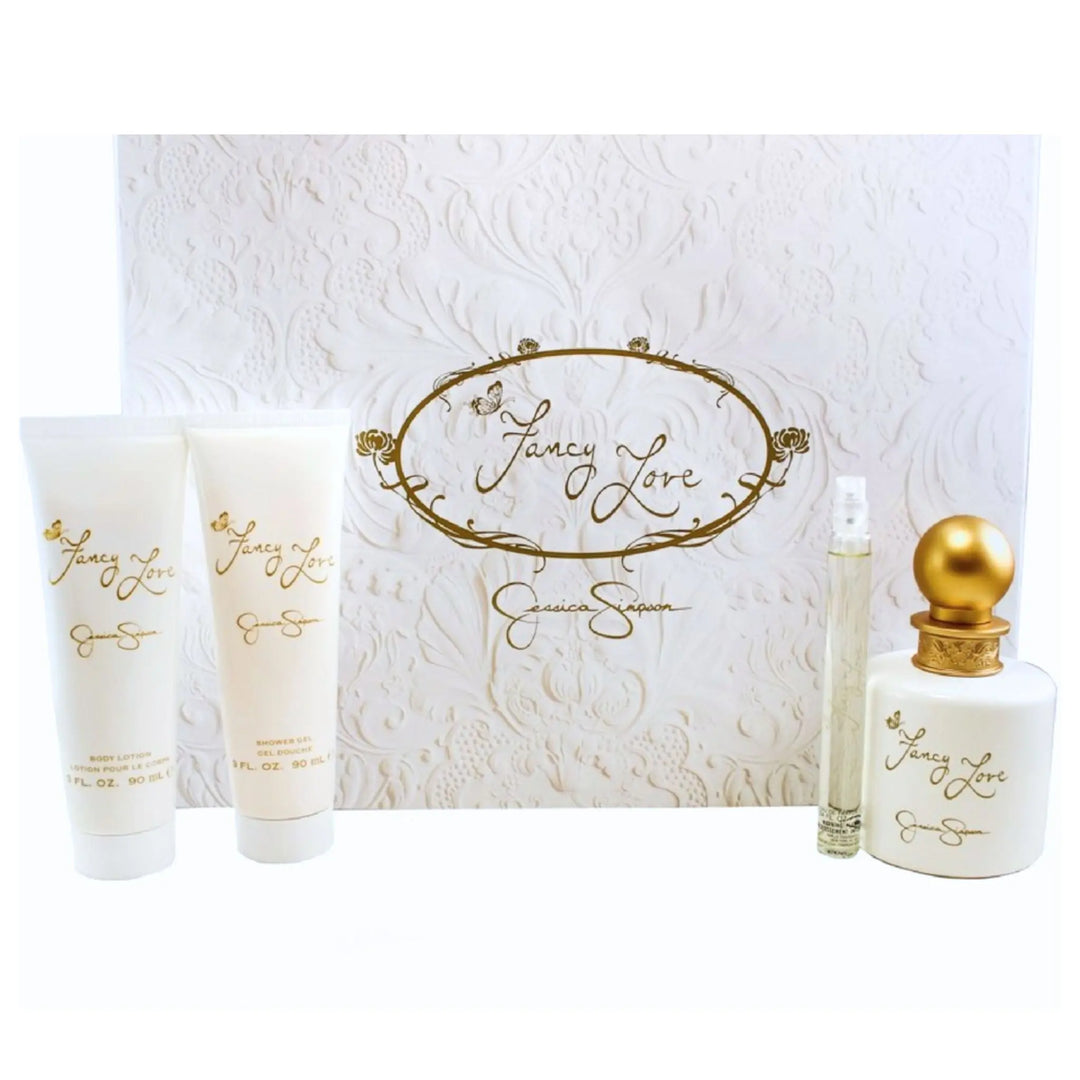 Fancy Love 4-Piece Set By Jessica Simpson For Women 3.4oz EDP Spray