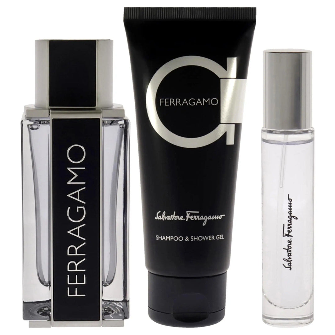 Ferragamo By Salvatore Ferragamo For Men (3pc Gift Set) Salvatore Ferragamo