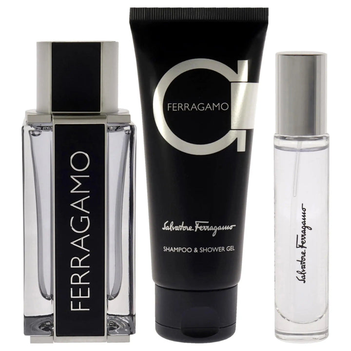 Ferragamo By Salvatore Ferragamo For Men (3pc Gift Set) Salvatore Ferragamo