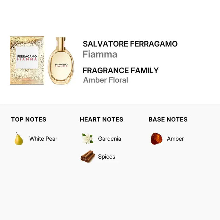 Fiamma by Salvatore Ferragamo warm floral vanilla fragrance for women
