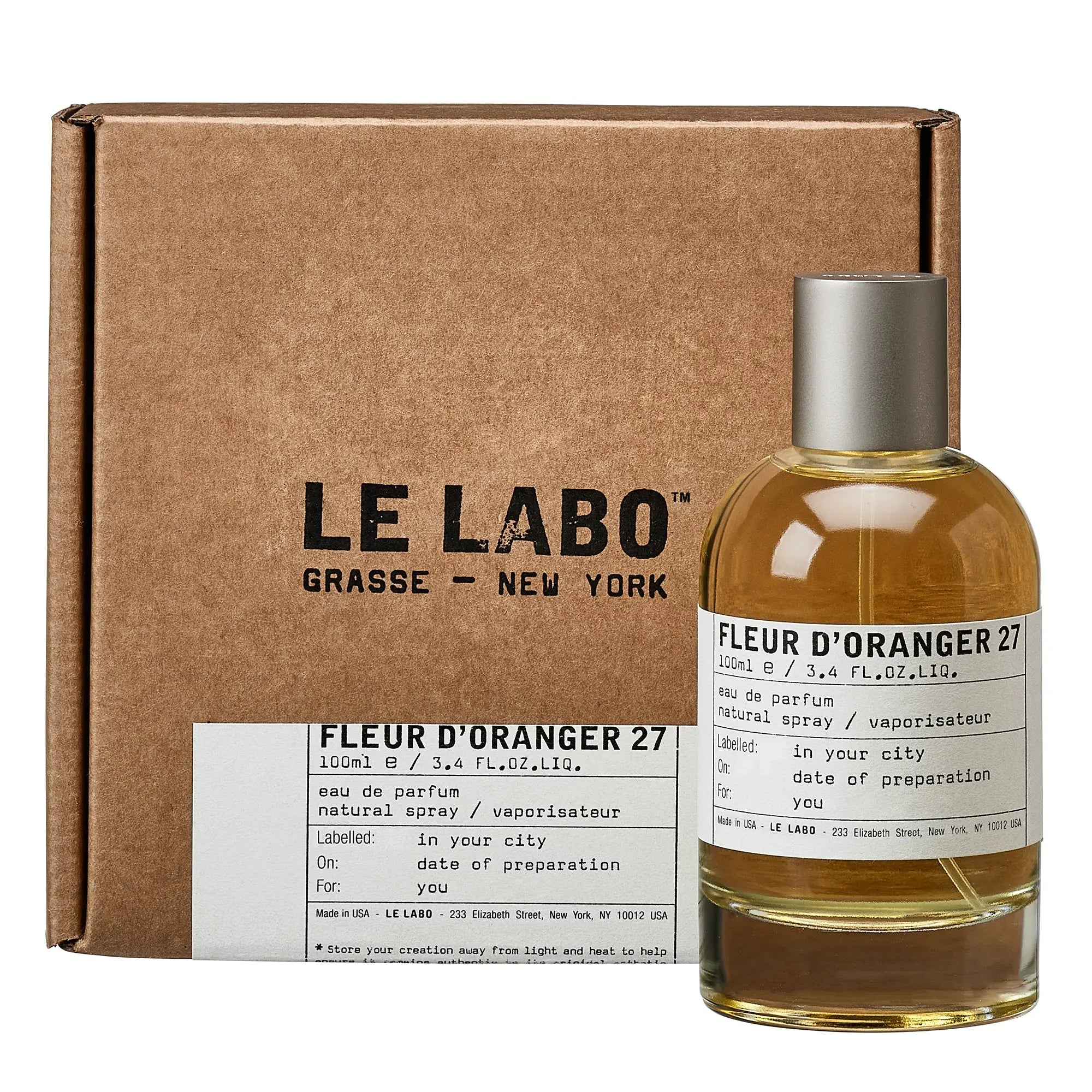 Fleur D´Oranger 27 By Le Labo For Unisex 3.4oz EDP Spray Le Labo