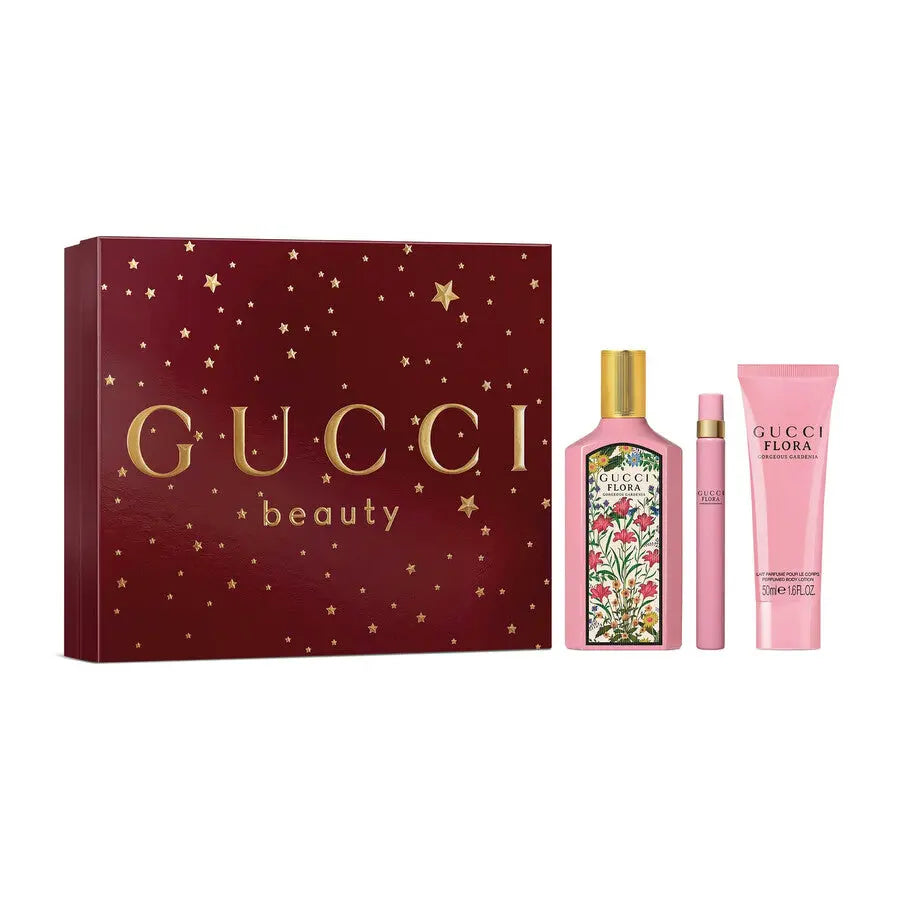 Flora Gorgeous Gardenia 3-Piece Set By Gucci For Women 3.4oz EDP Spray