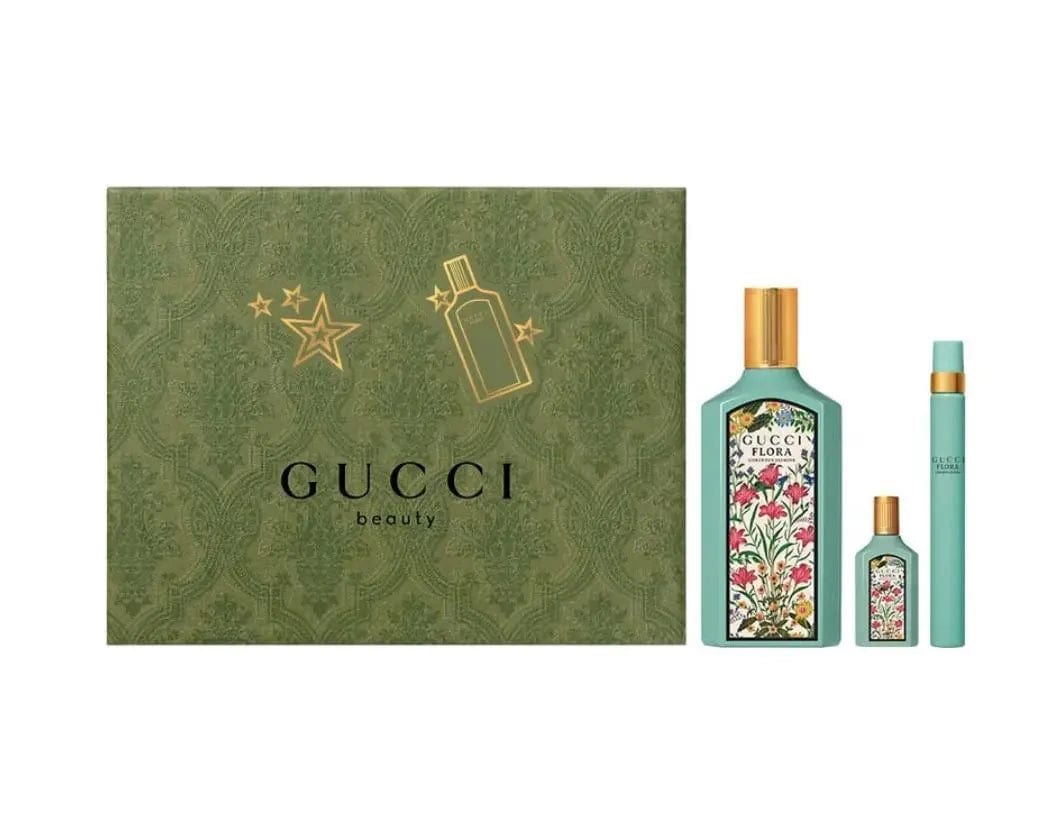Flora Gorgeous Jasmine by Gucci 3pc gift set 3.4oz EDP perfume for women