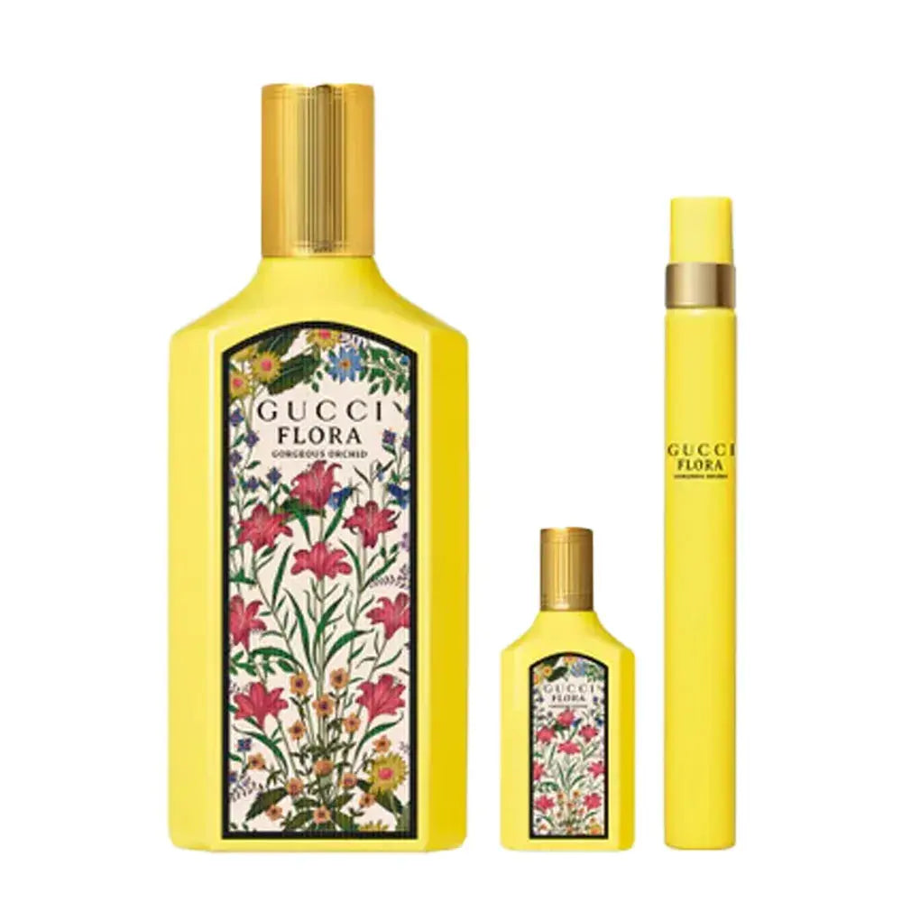 Flora Gorgeous Orchid By Gucci For Women 3Pcs Set EDP Spray Gucci