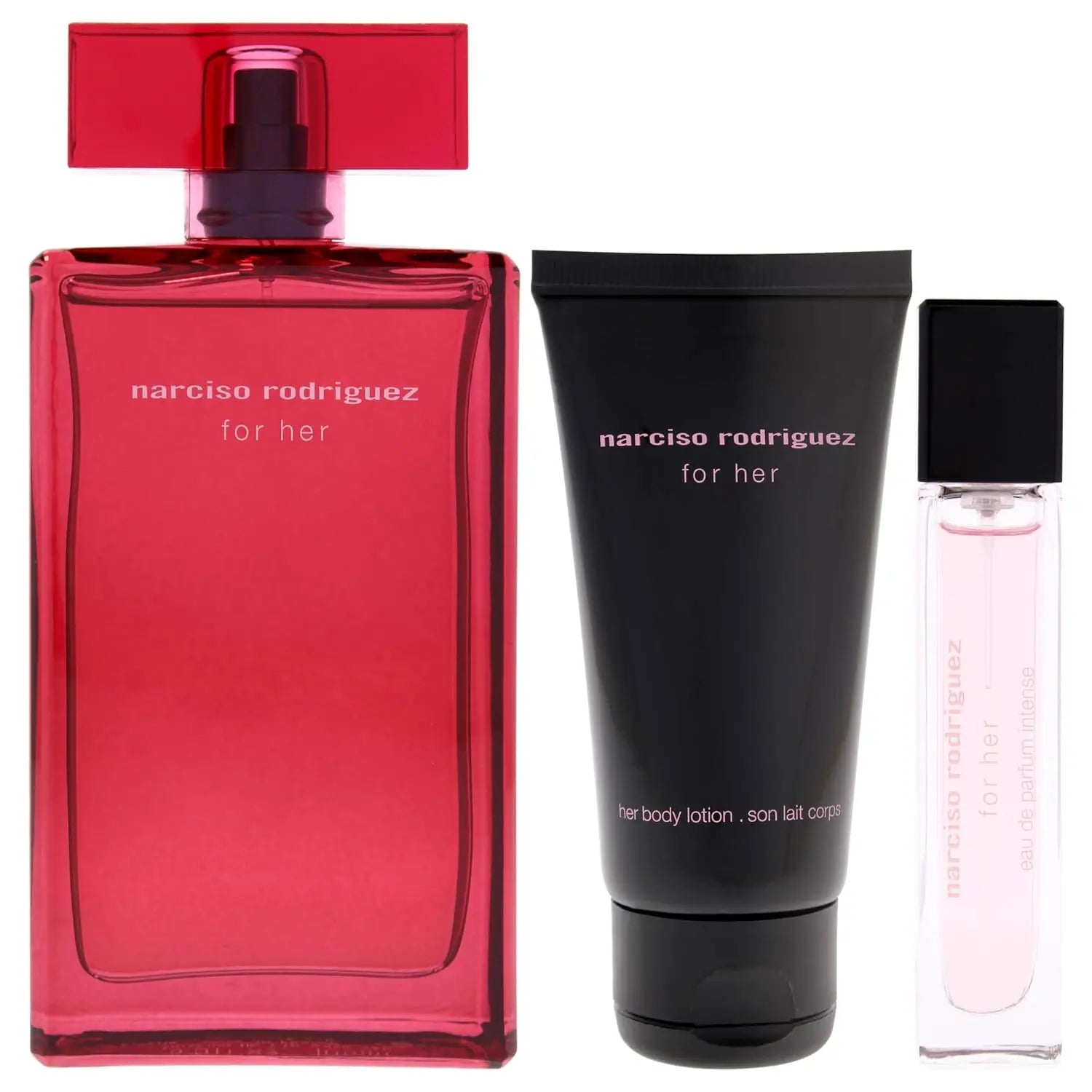 For Her Intense 3Pc Set by Narciso Rodriguez for Women 3.4oz EDP Spray