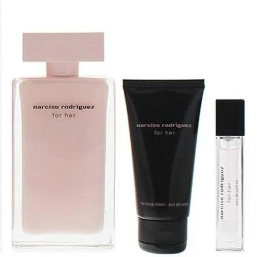 For Her by Narciso Rodriguez for Women 3Pcs Set EDP Spray Narciso Rodriguez