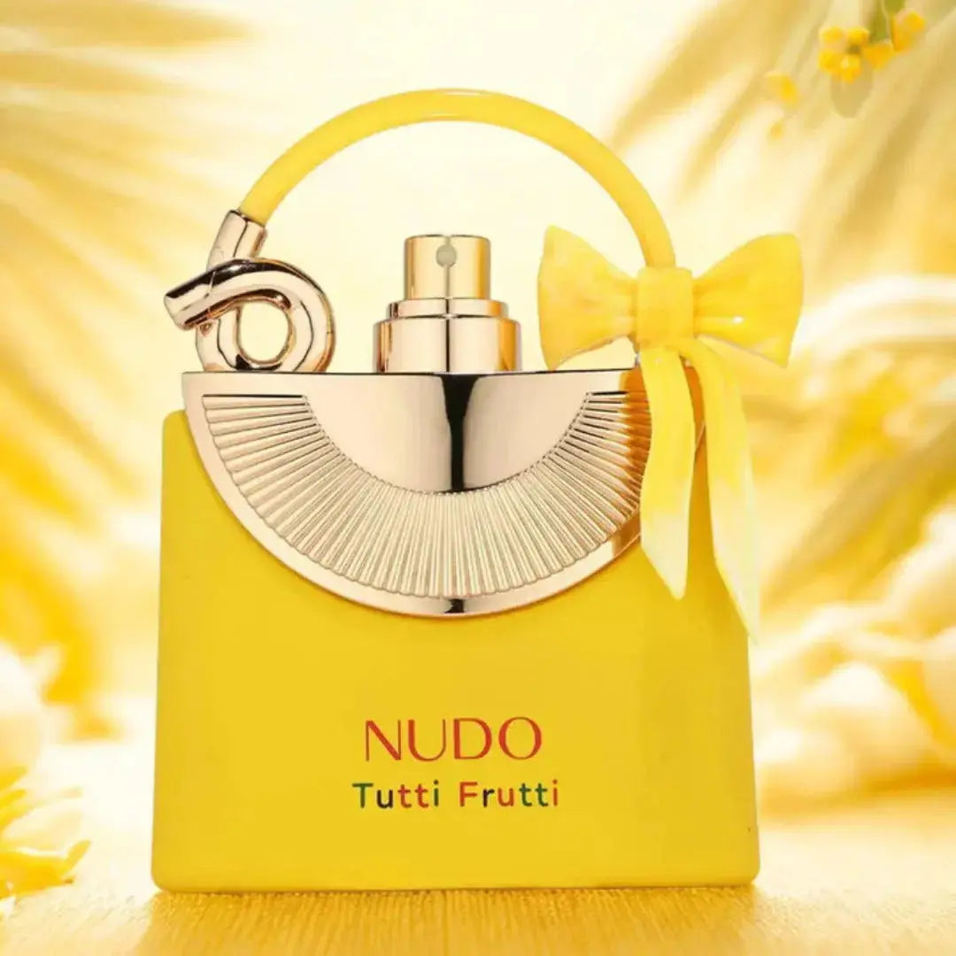 Nudo Tutti Frutti by Fragrance World Unisex 3.4oz EDP perfume bottle
