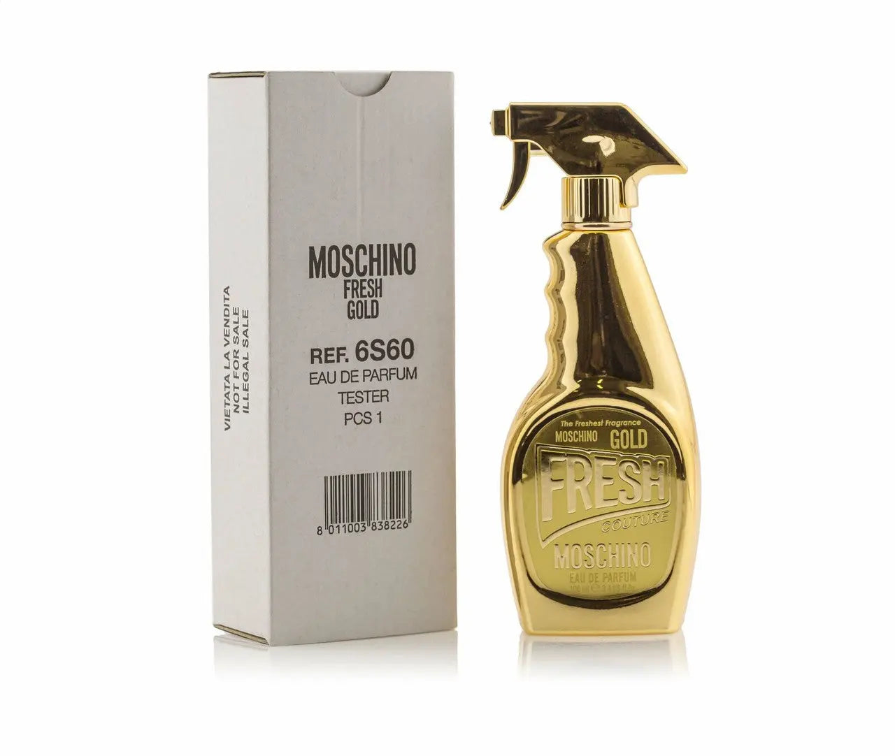 Moschino Fresh Couture Gold 3.4oz Men’s Eau de Parfum Tester