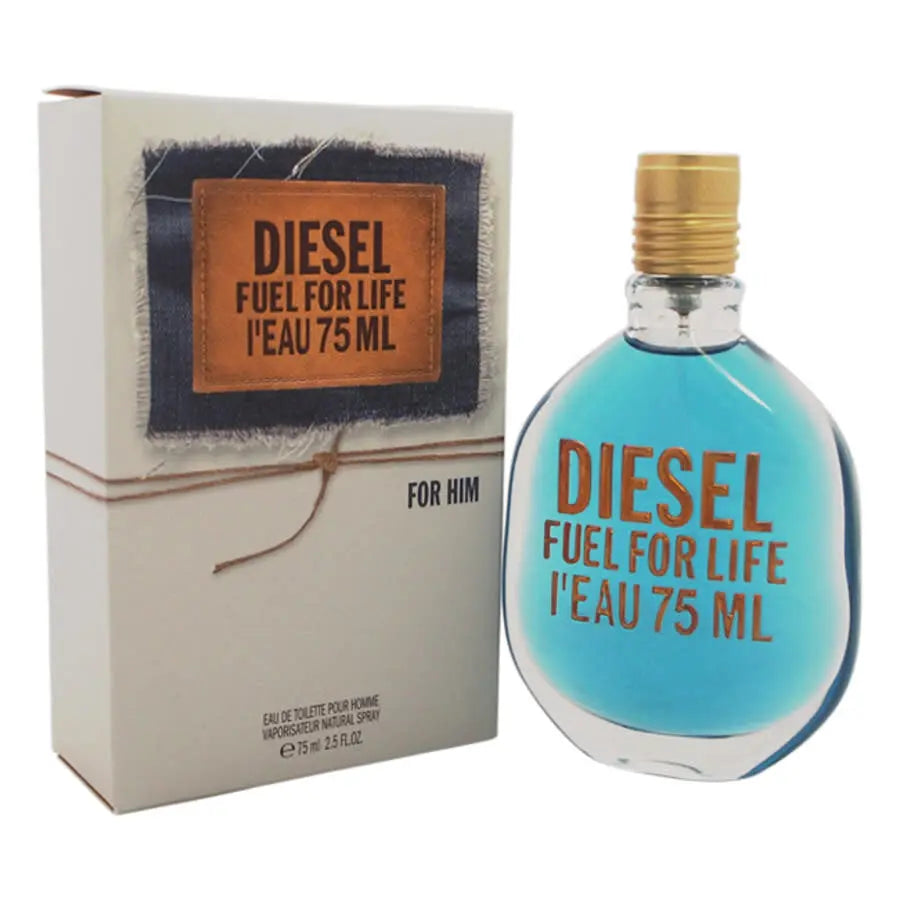 Fuel Life L'Eau By Diesel For Men 2.5oz Spray - perfumesandrea