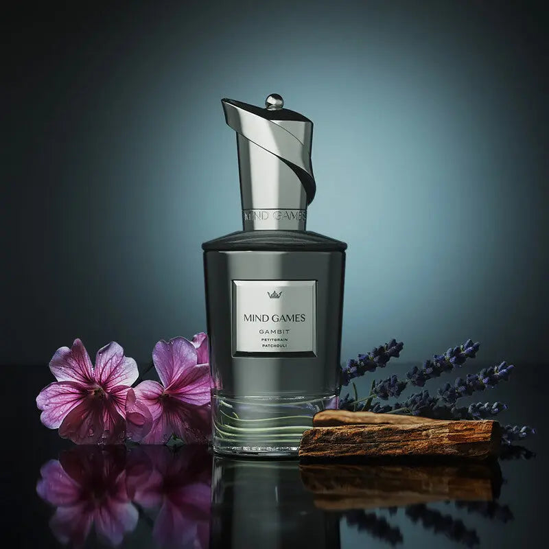 Gambit by Mind Games aromatic woody luxury unisex scent