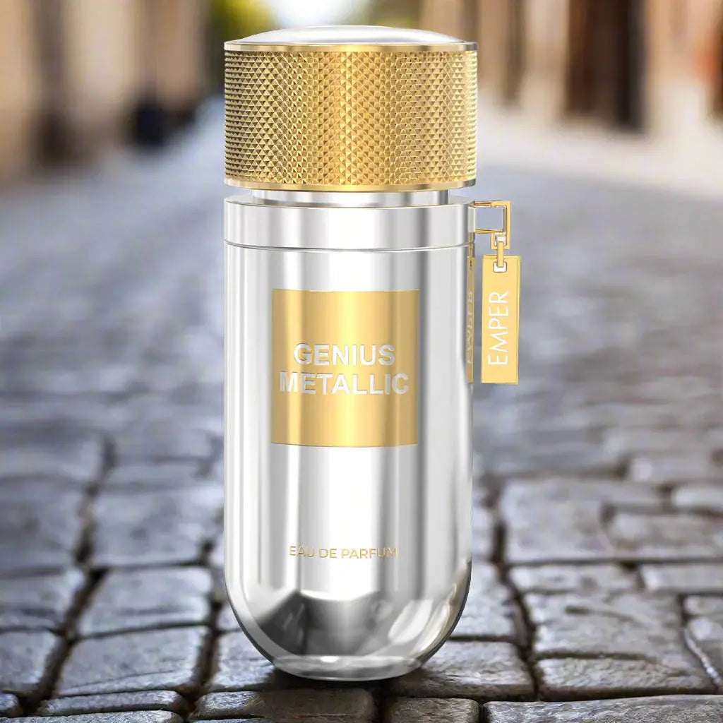 Genius Metallic by Emper fresh woody masculine scent
