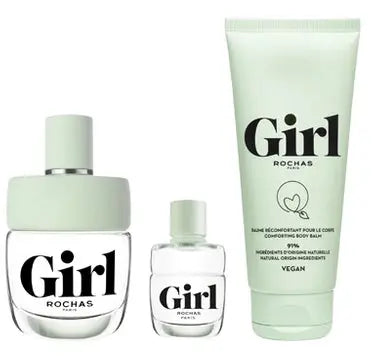 Girl by Rochas Ladies 3Pcs Set for Women EDT Spray Rochas