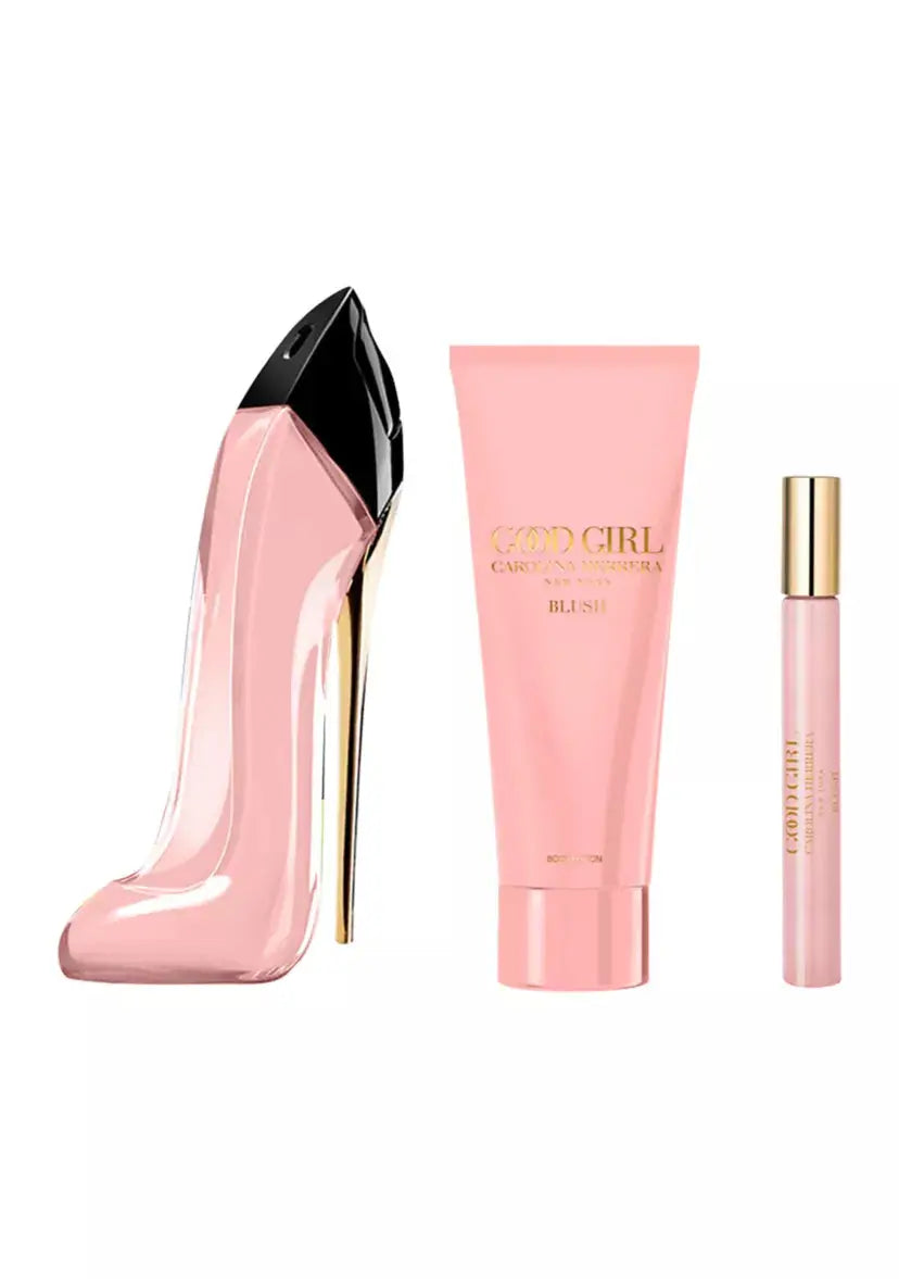 Good Girl Blush 3pc Gift Set by Carolina Herrera for Women 2.7oz EDP
