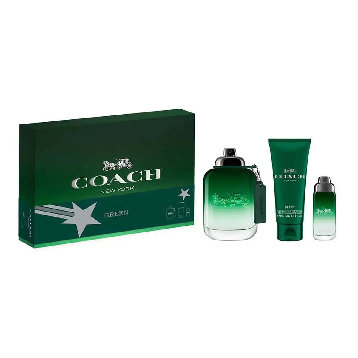 Green by Coach - Men's 3Pcs Gift Set Eau De Toilette.