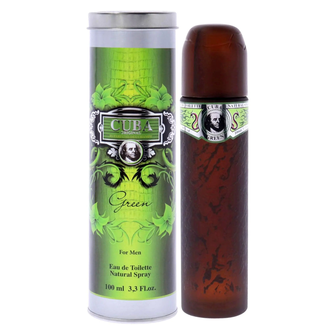 Green By Cuba For Men 3.3oz EDT Spray