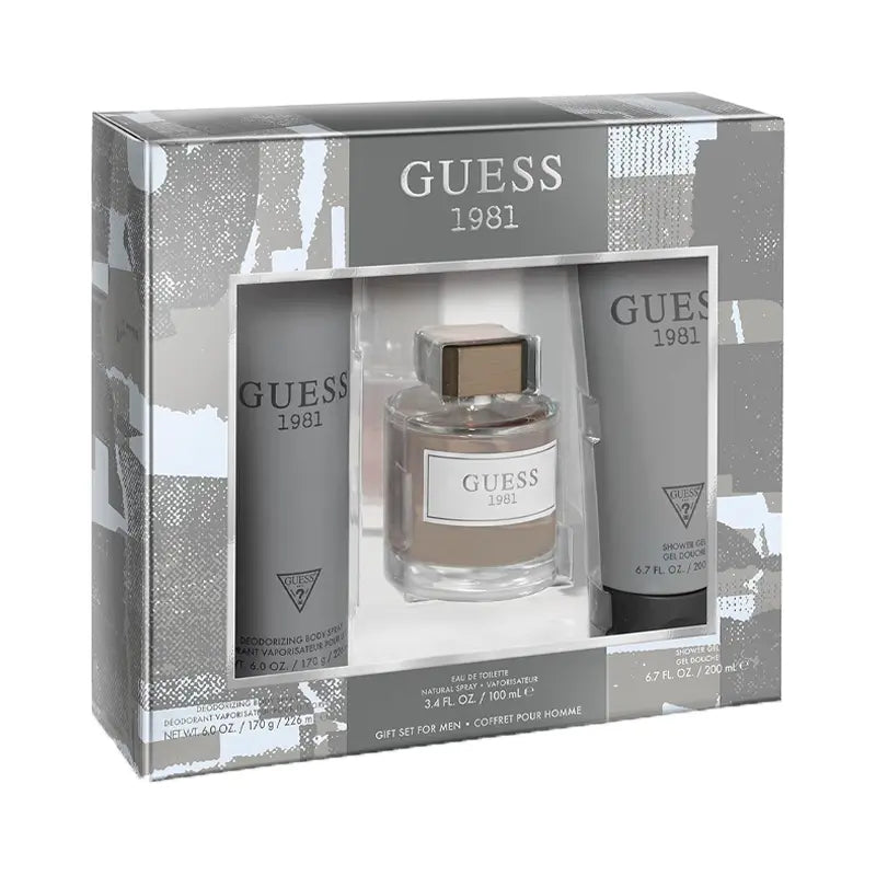 Guess 1981 By Guess For Men 3Pcs Set EDT Spray Guess