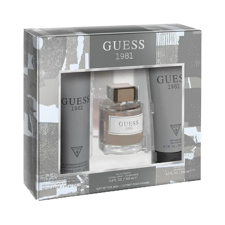 Guess 1981 By Guess For Men 3Pcs Set EDT Spray Guess