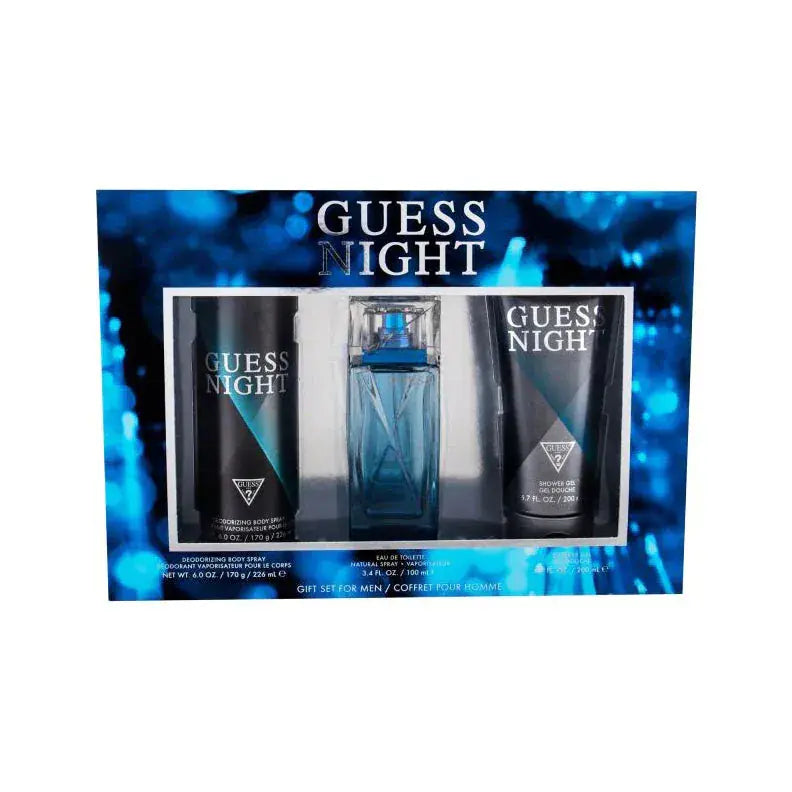 Guess Night 3pc set for men 3.4oz EDT spray
