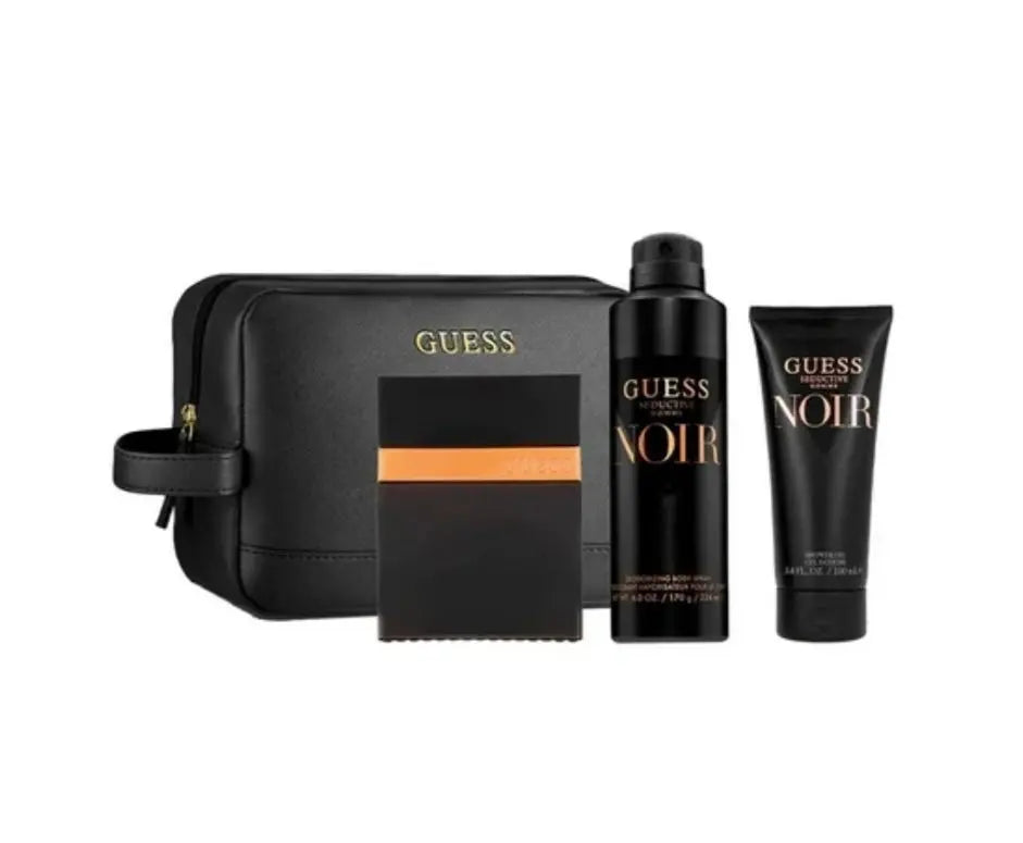 Guess Seductive Homme Noir 4pc Gift Set For Men's - perfumesandrea