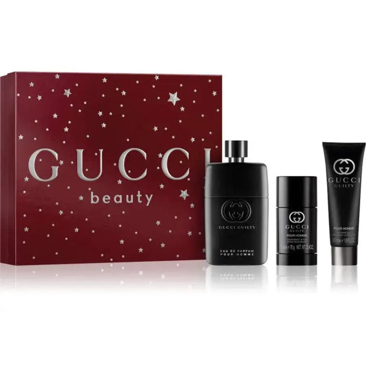 Guilty by Gucci for Men 3pc gift set 3.4oz EDP perfume