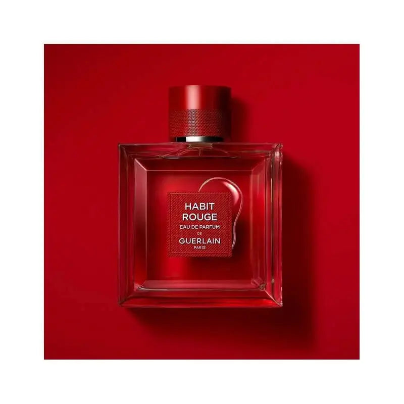 Guerlain Habit Rouge For Men 3.4 oz EDP bottle detail 