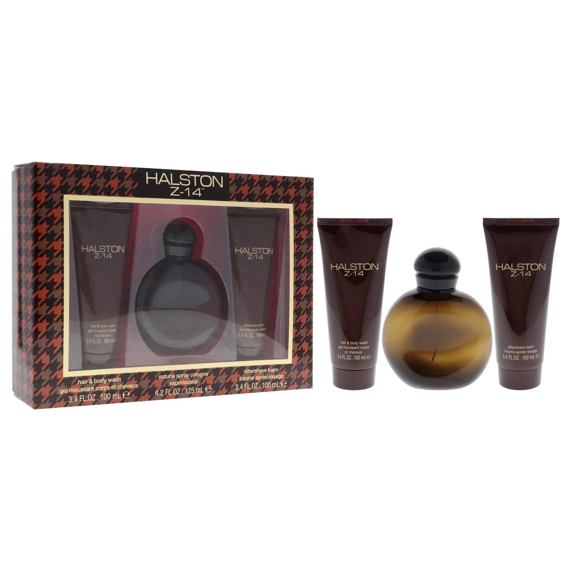 Halston Z14 for Men 4.2oz EDT 3 piece perfume set