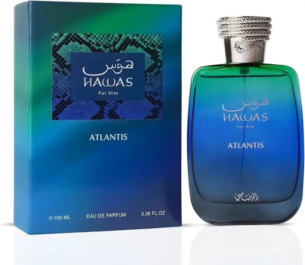 Hawas Atlantis By Rasasi For Men 3.38oz EDP Spray