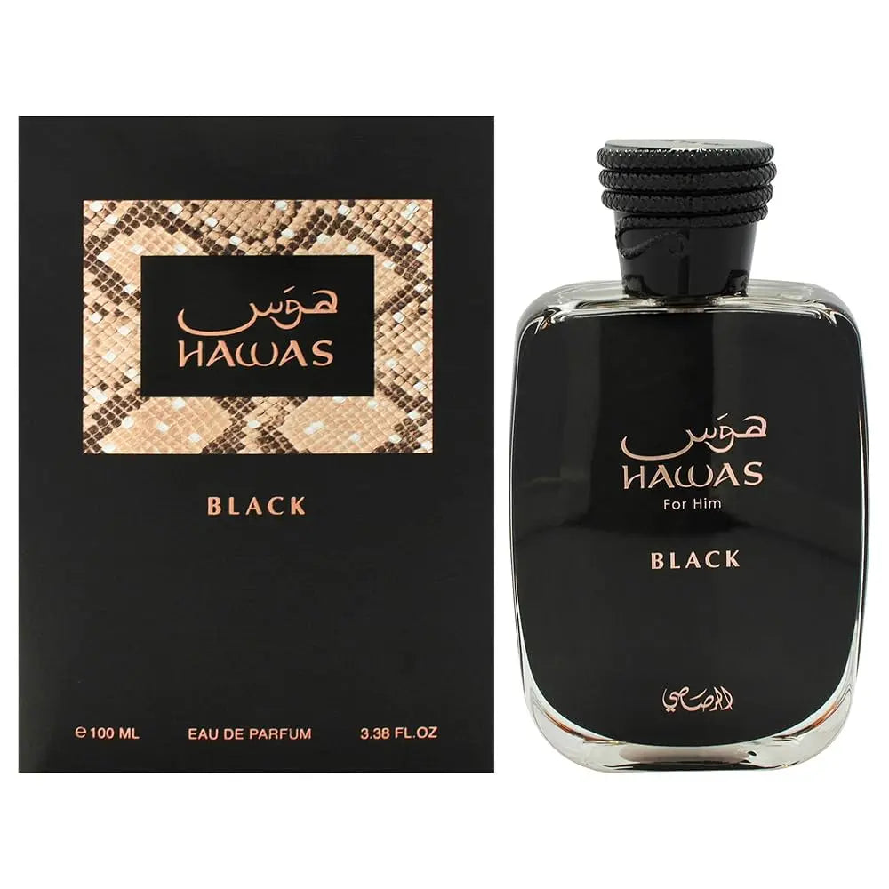 Hawas Black By Rasasi For Men 3.3oz EDP Spray Rasasi