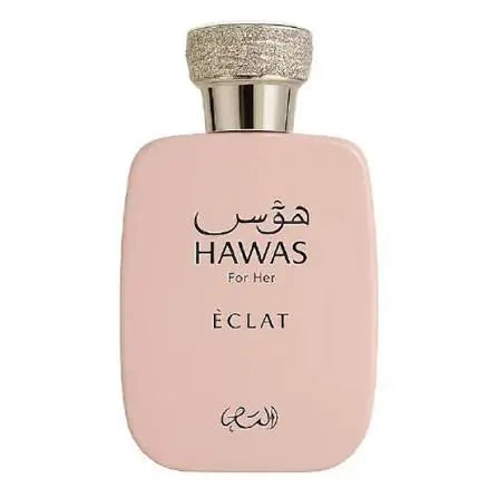 Hawas Eclat by Rasasi 3.38oz Eau de Parfum bottle close-up