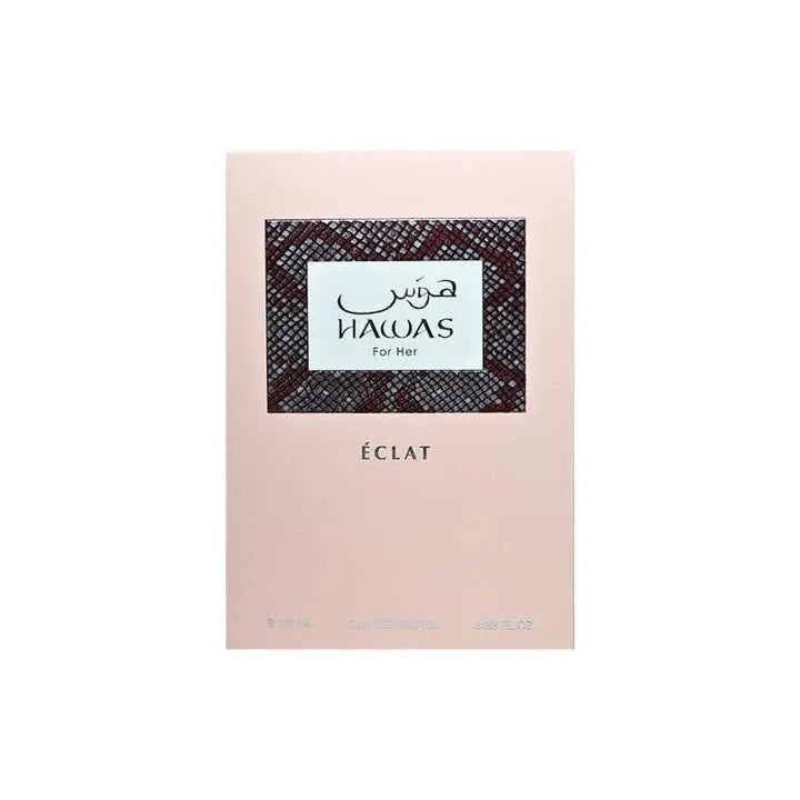 Hawas Eclat by Rasasi original 3.38oz Eau de Parfum box