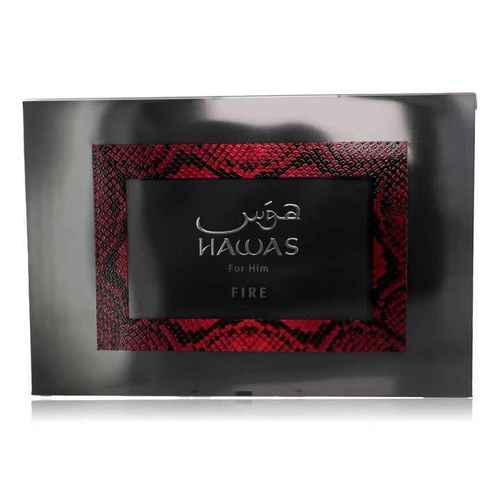 Hawas Fire by Rasasi original 3-piece Eau de Parfum gift set