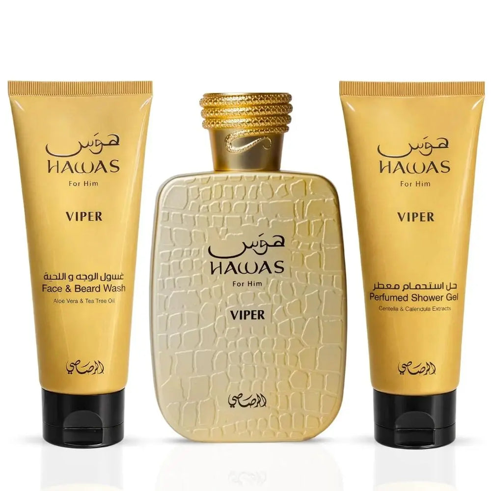 Hawas Viper by Rasasi men's fragrance gift set with Eau de Parfum