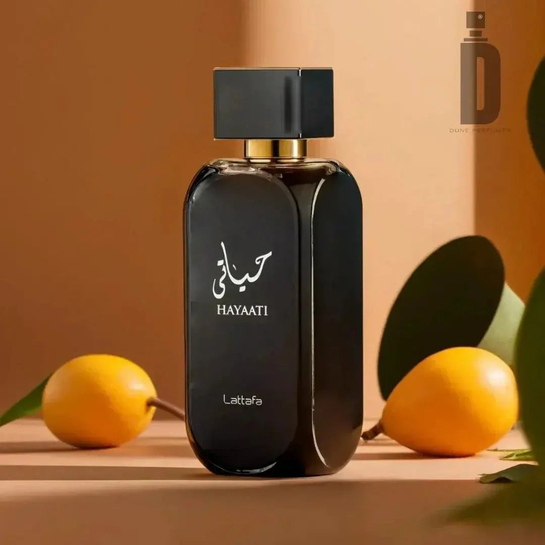 Hayaati by Lattafa for Men 3.4oz EDP perfume bottle