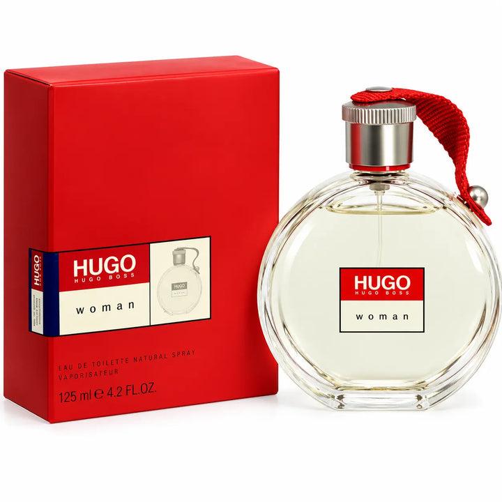 Hugo Woman Hugo Boss 4.2oz EDT bottle with damaged box