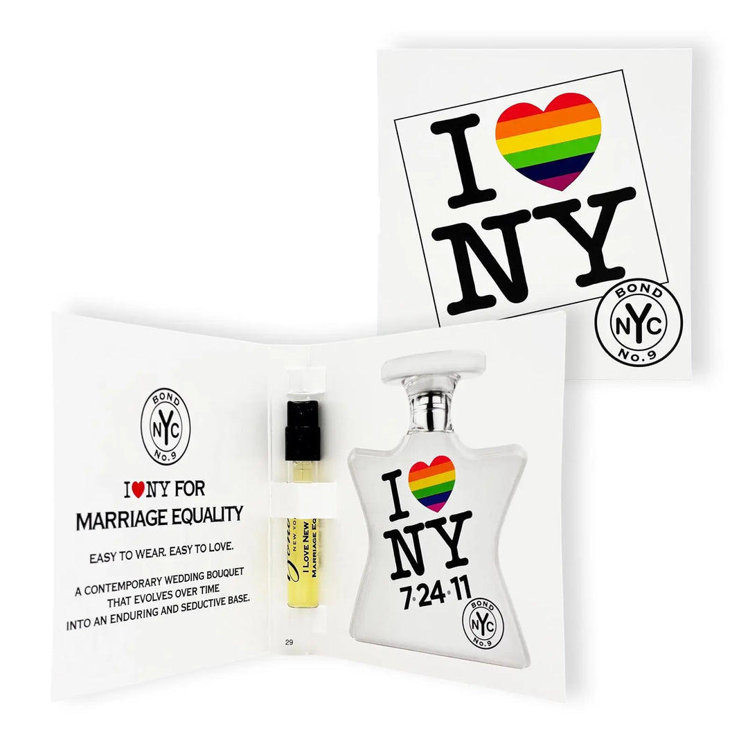 I Love NY for Marriage Equality Sample Vial By Bond No.9 For Unisex EDP Spray
