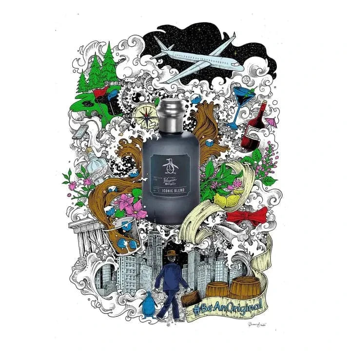 Fragrance notes for Iconic Blend: citrus, lavender, woods