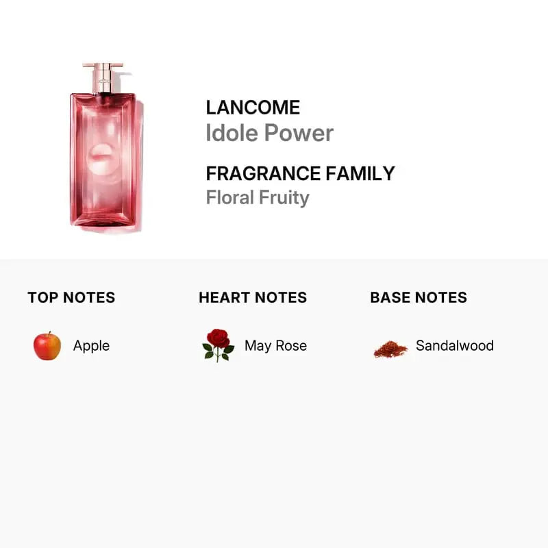 Idole Power Lancome elegant feminine fragrance