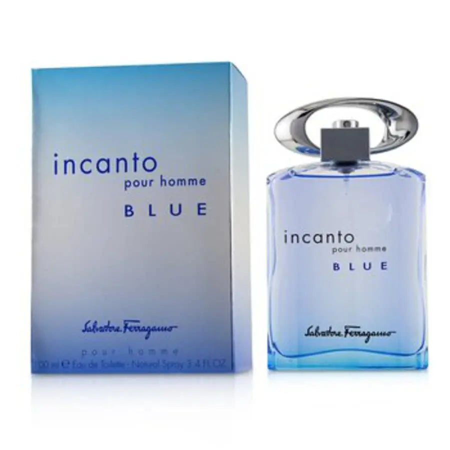 Incanto Blue By Salvatore Ferragamo For Men 3.4oz EDT Spray - perfumesandrea
