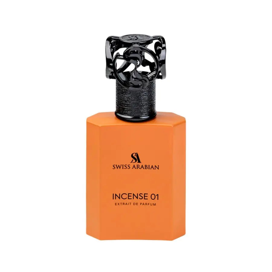 Incense 01 Swiss Arabian EDP bottle detail