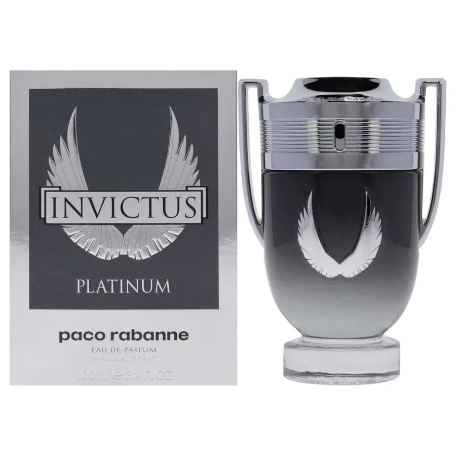 Invictus Platinum by Paco Rabanne for Men 3.4oz EDP perfume bottle