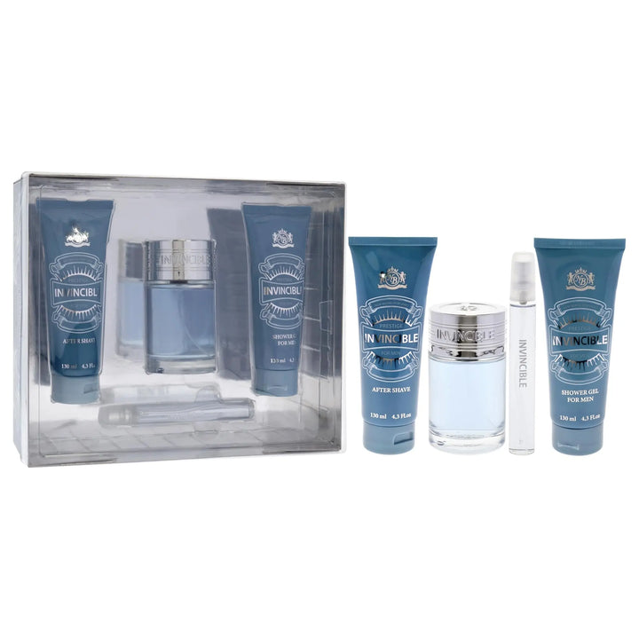 Invincible by New Brand Prestige 3Pcs Set 3.3oz Men EDT Spray
