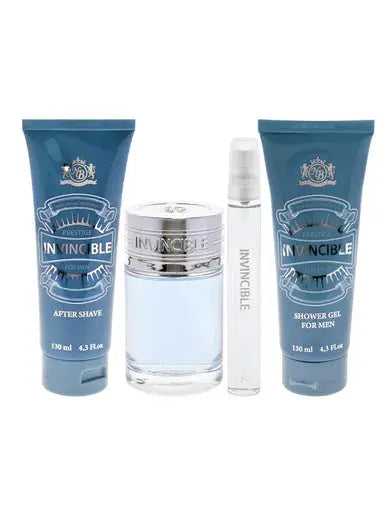 Invincible by New Brand Prestige original 3-piece gift set packaging