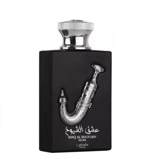 Ishq Al Shuyukh Silver By Lattafa Unisex 3.4 oz EDP Spray - perfumesandrea