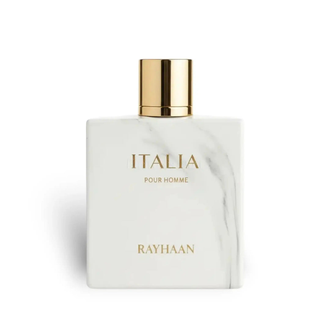 Italia by Rayhaan Men 3.4oz EDP perfume bottle detail