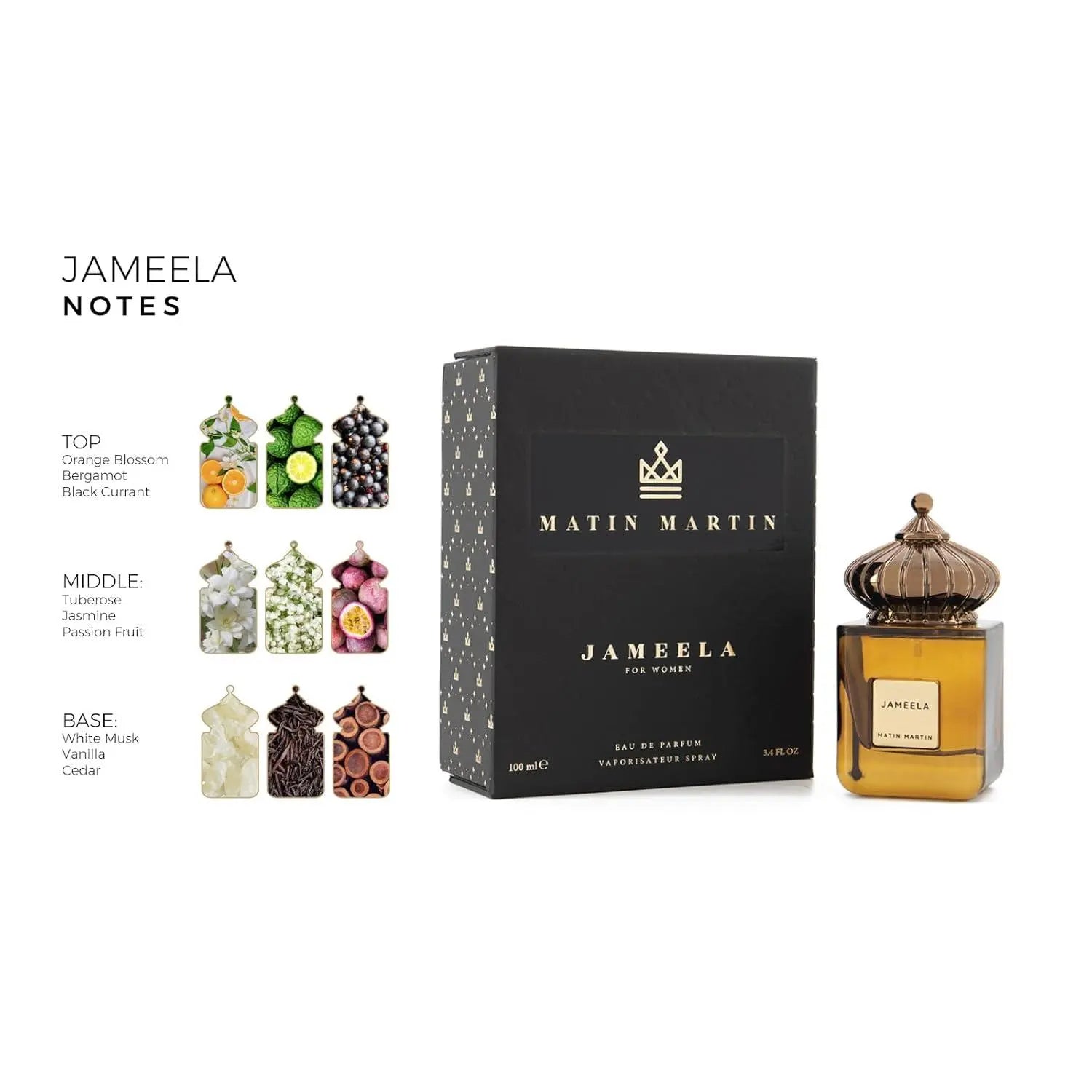 Jameela by Martin Martin EDP bottle detail
