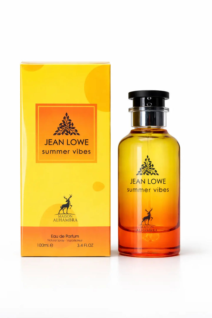 Jean Lowe Summer Vibes by Maison Alhambra 3.4oz Unisex EDP perfume bottle

