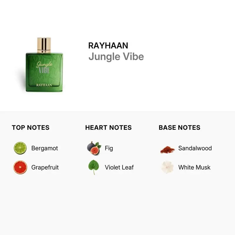 Jungle Vibe By Rayhaan 3.4oz For Men EDP Spray