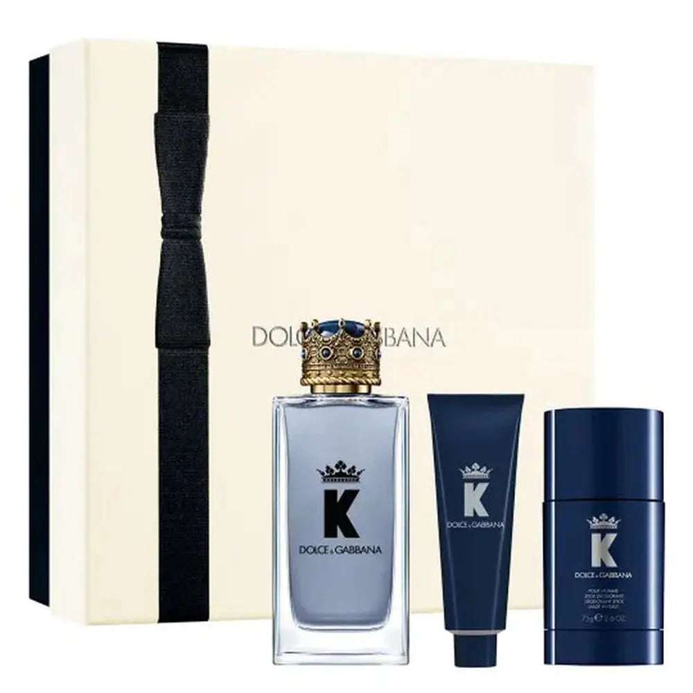 K 3-Piece Set By Dolce &amp; Gabbana For Men 3.4oz EDT Spray